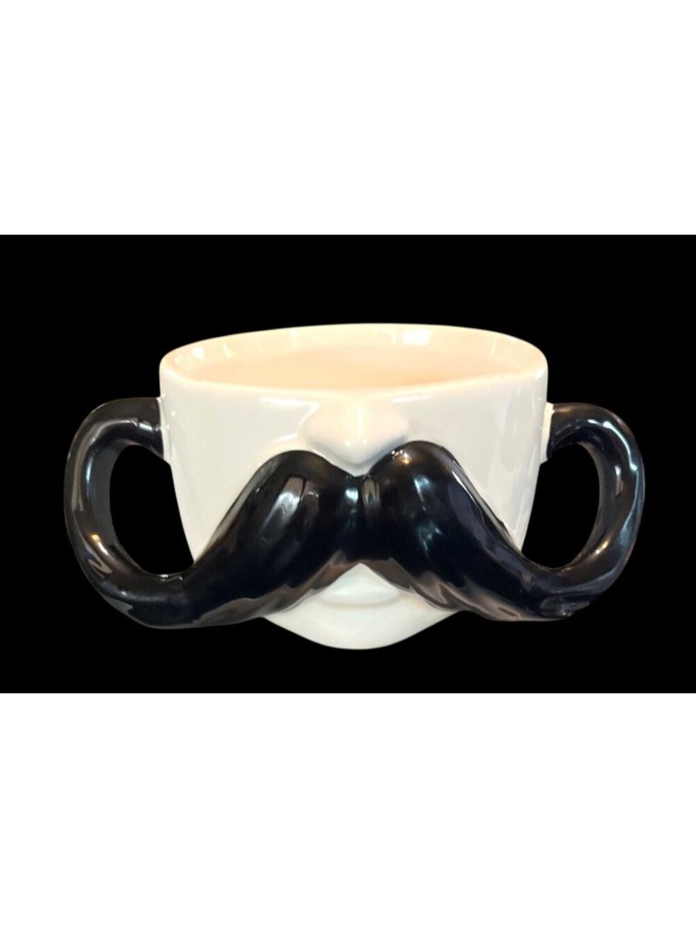 Zak! Designs Handlebar Mustache Ceramic Coffee Mug